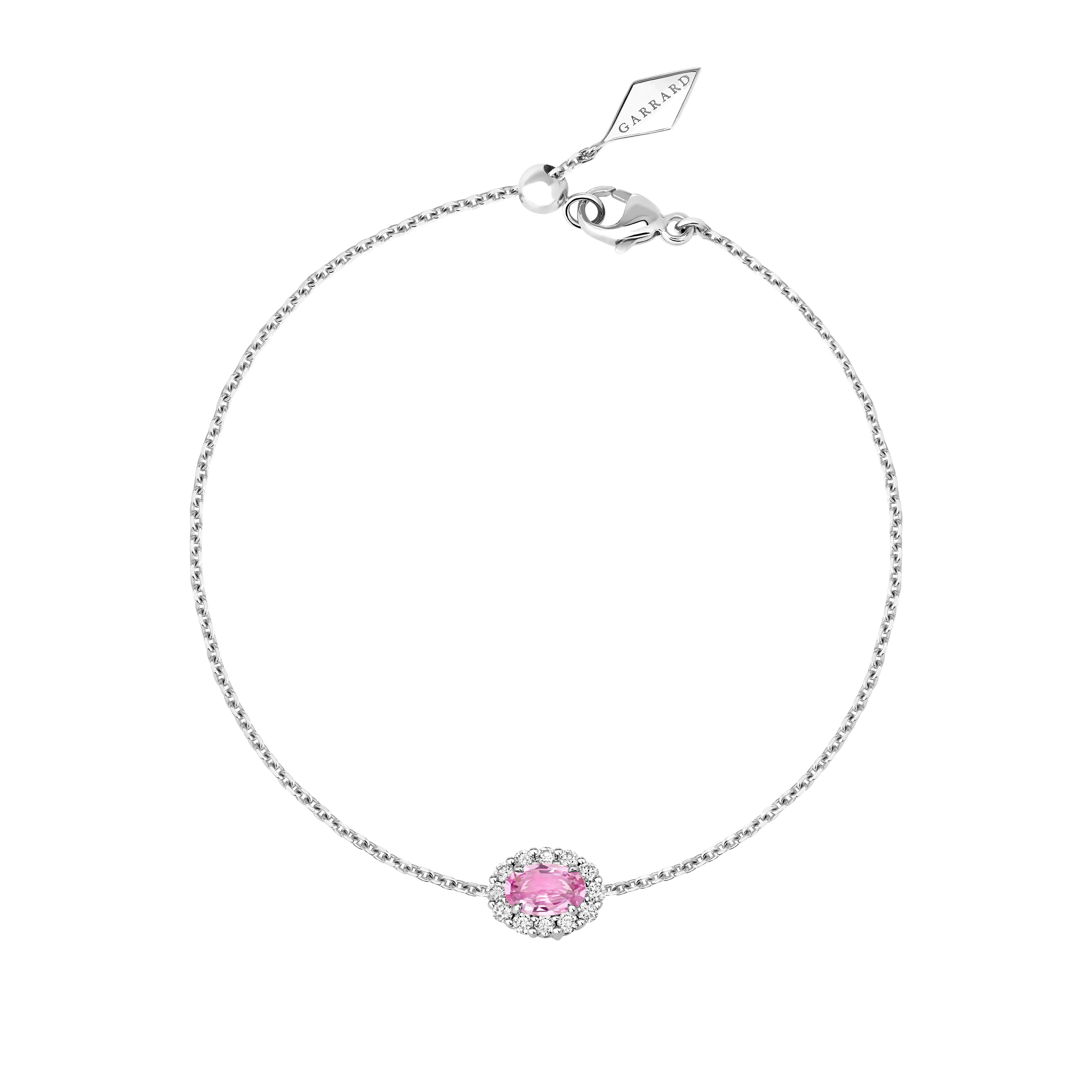 1735 Mini Icons Pink Sapphire Bracelet | In Platinum with Diamonds
