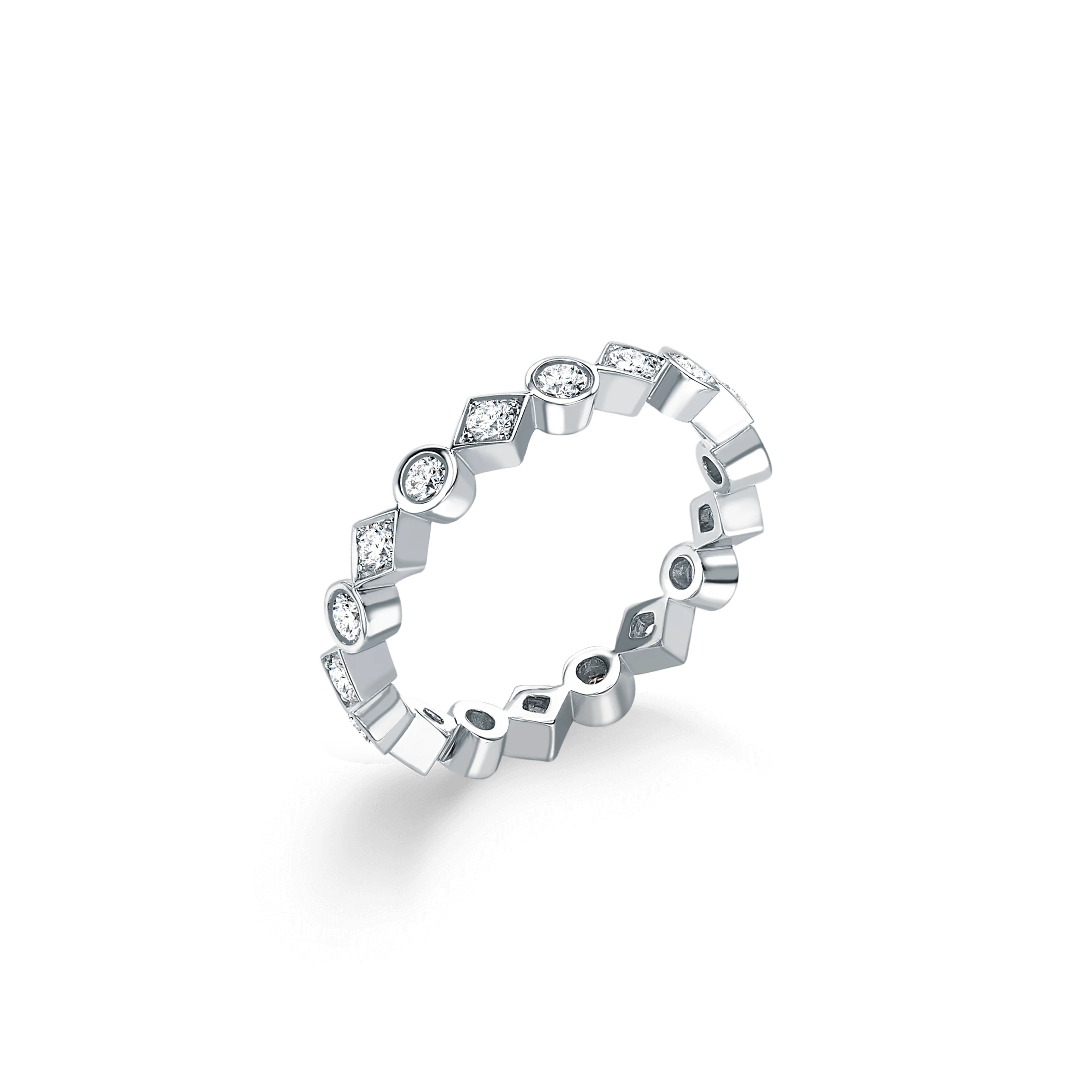 Albemarle Diamond Eternity Band in 18ct White Gold | 3mm