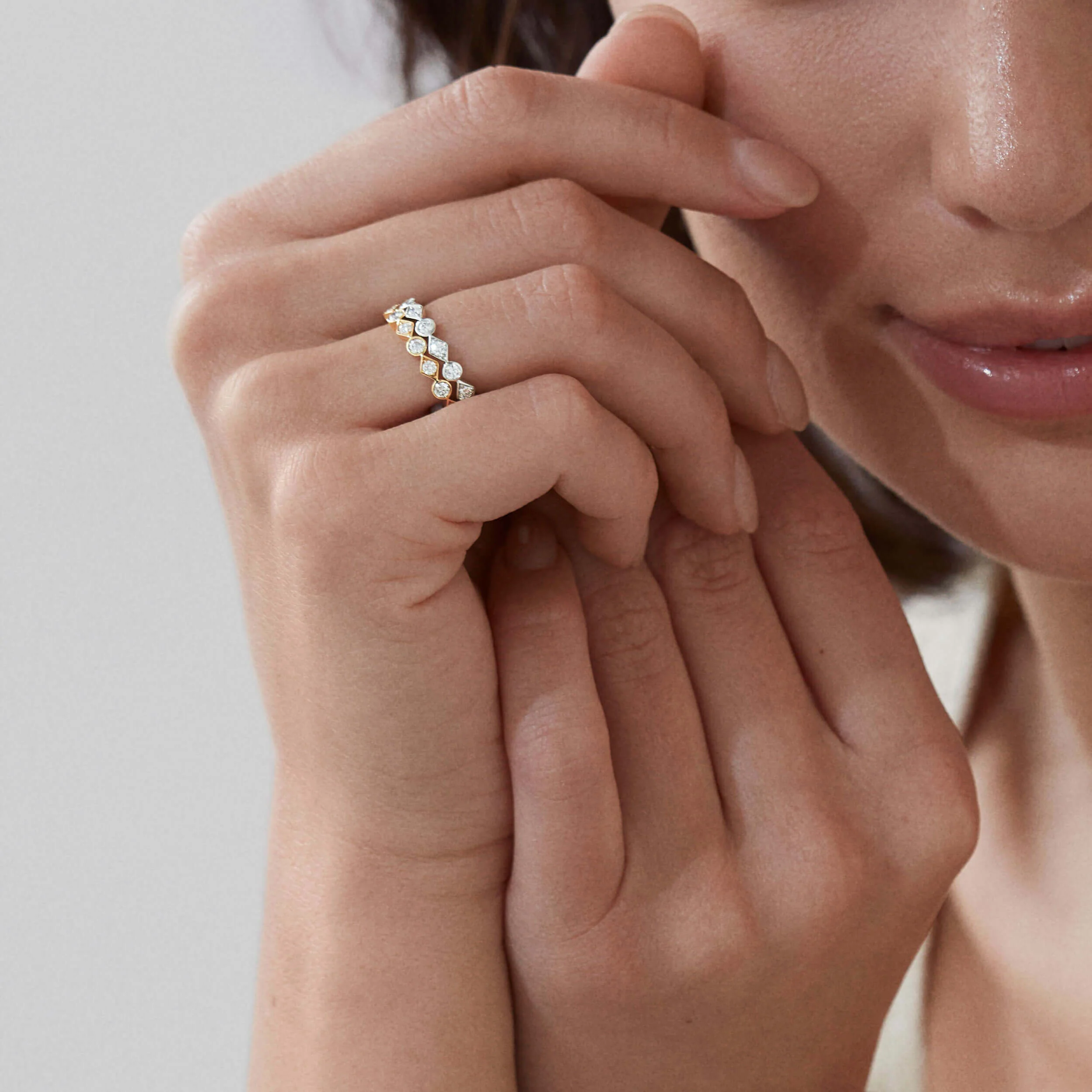 Albemarle Diamond Eternity Band in 18ct White Gold | 3mm - Image 2