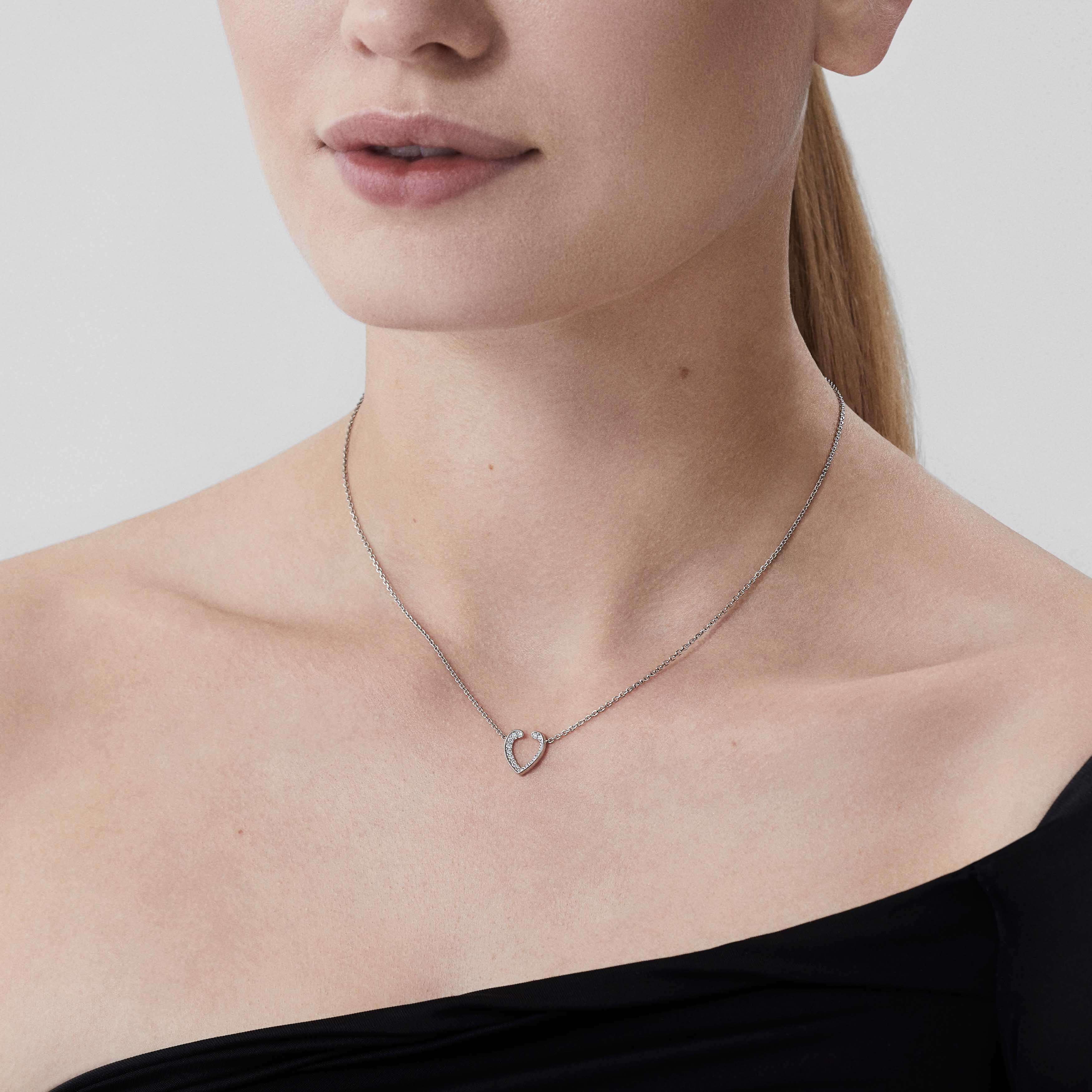 Aloria Mini Icons Diamond Pendant | In 18ct White Gold - Image 2
