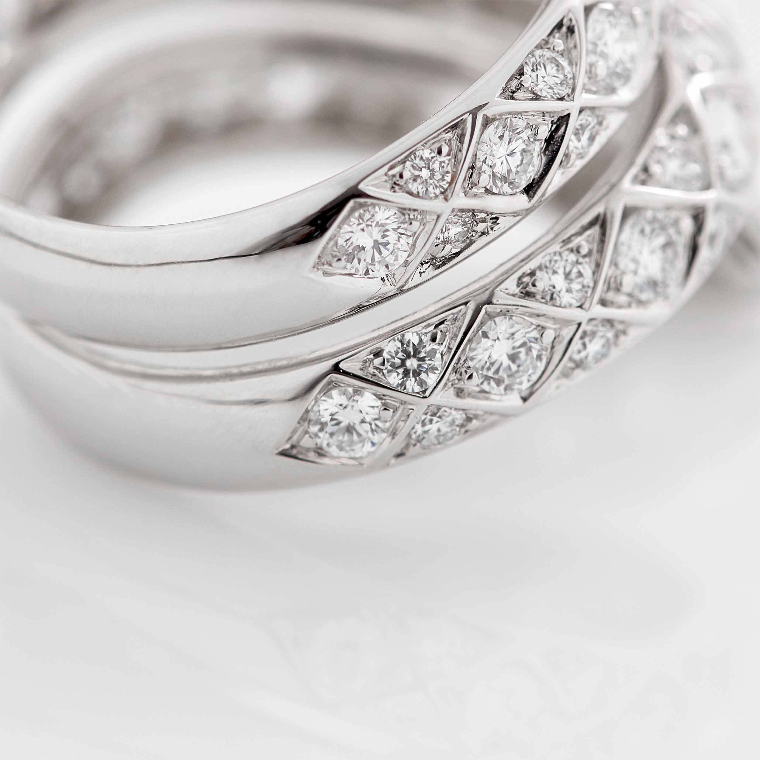 Enchanted Palace Serpent Diamond Ring | In 18ct White Gold with Blue Sapphires - Image 7