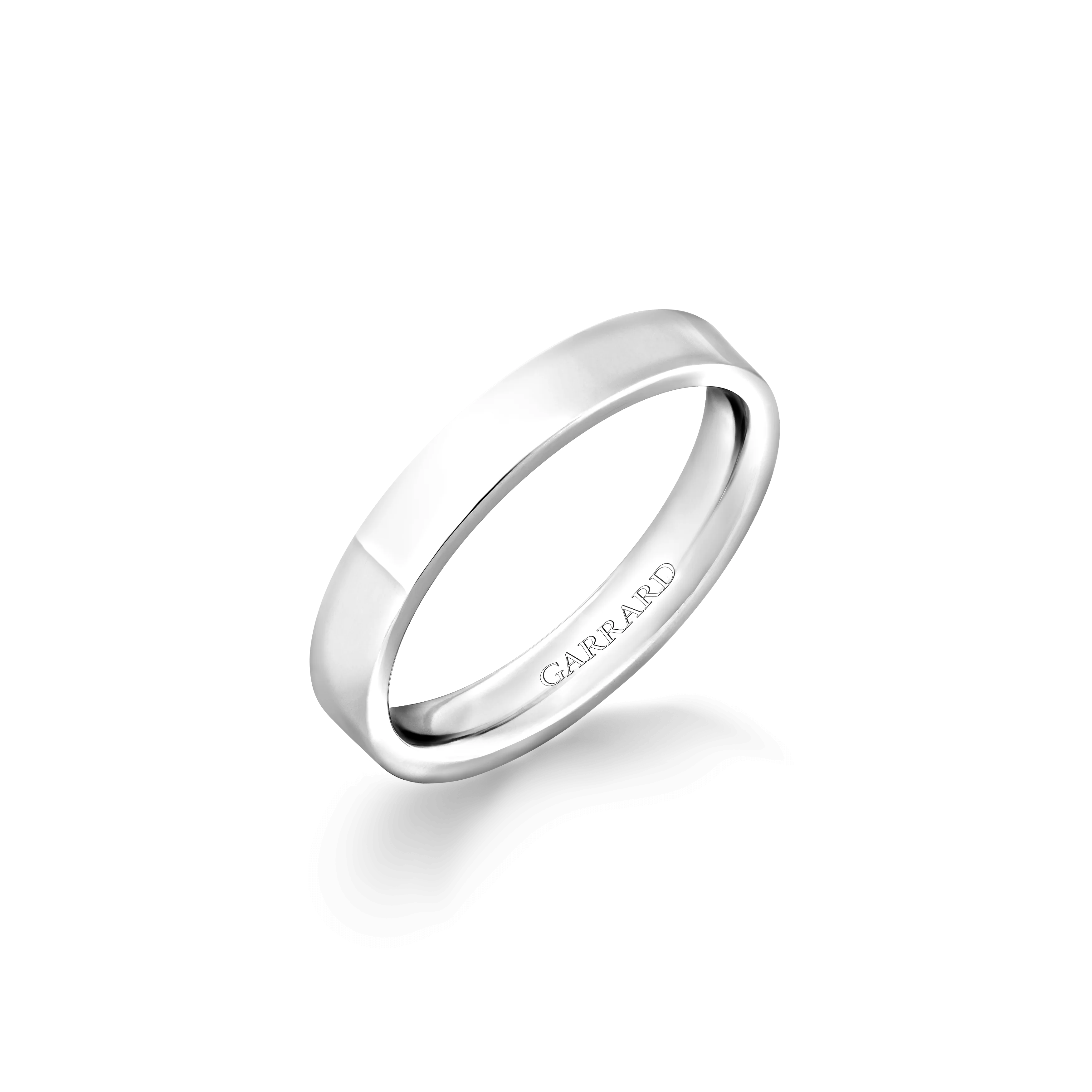 Flat Court Wedding Ring in Platinum | 3mm