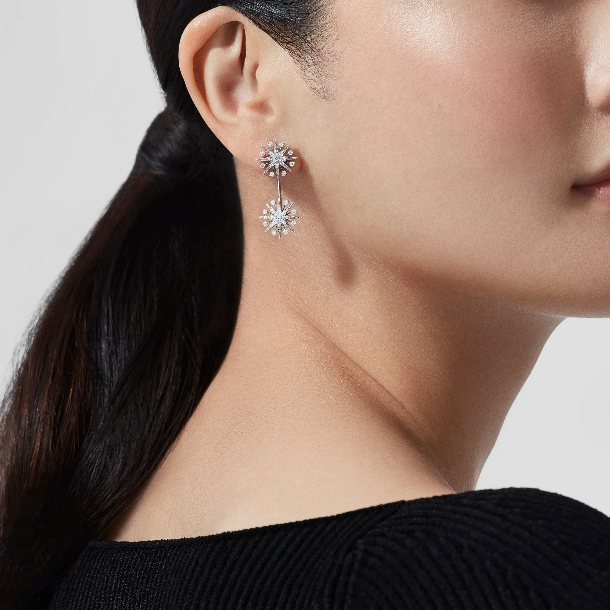 Starlight Diamond Drop Jackets | In 18ct White Gold - Image 3