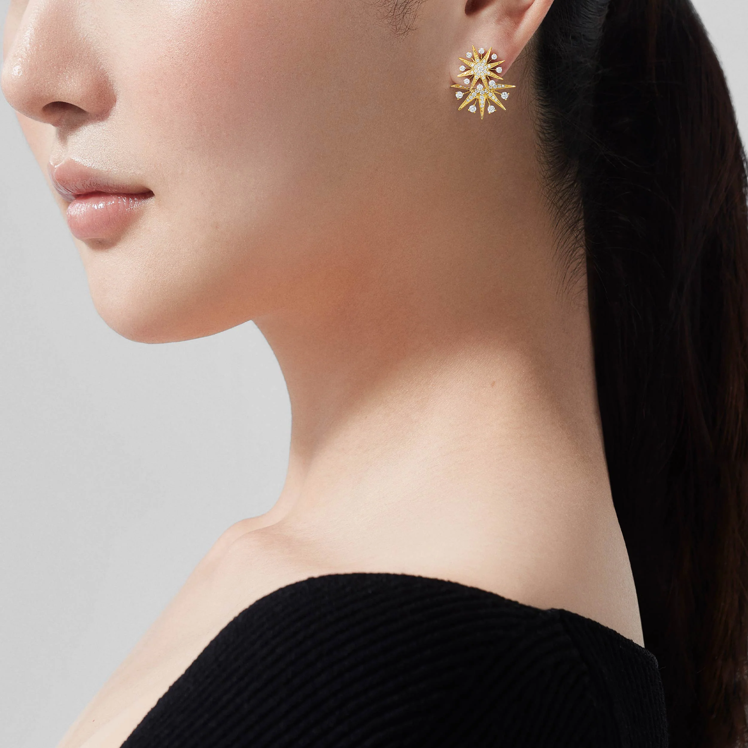 Starlight Diamond Jackets | In 18ct Yellow Gold - Image 3