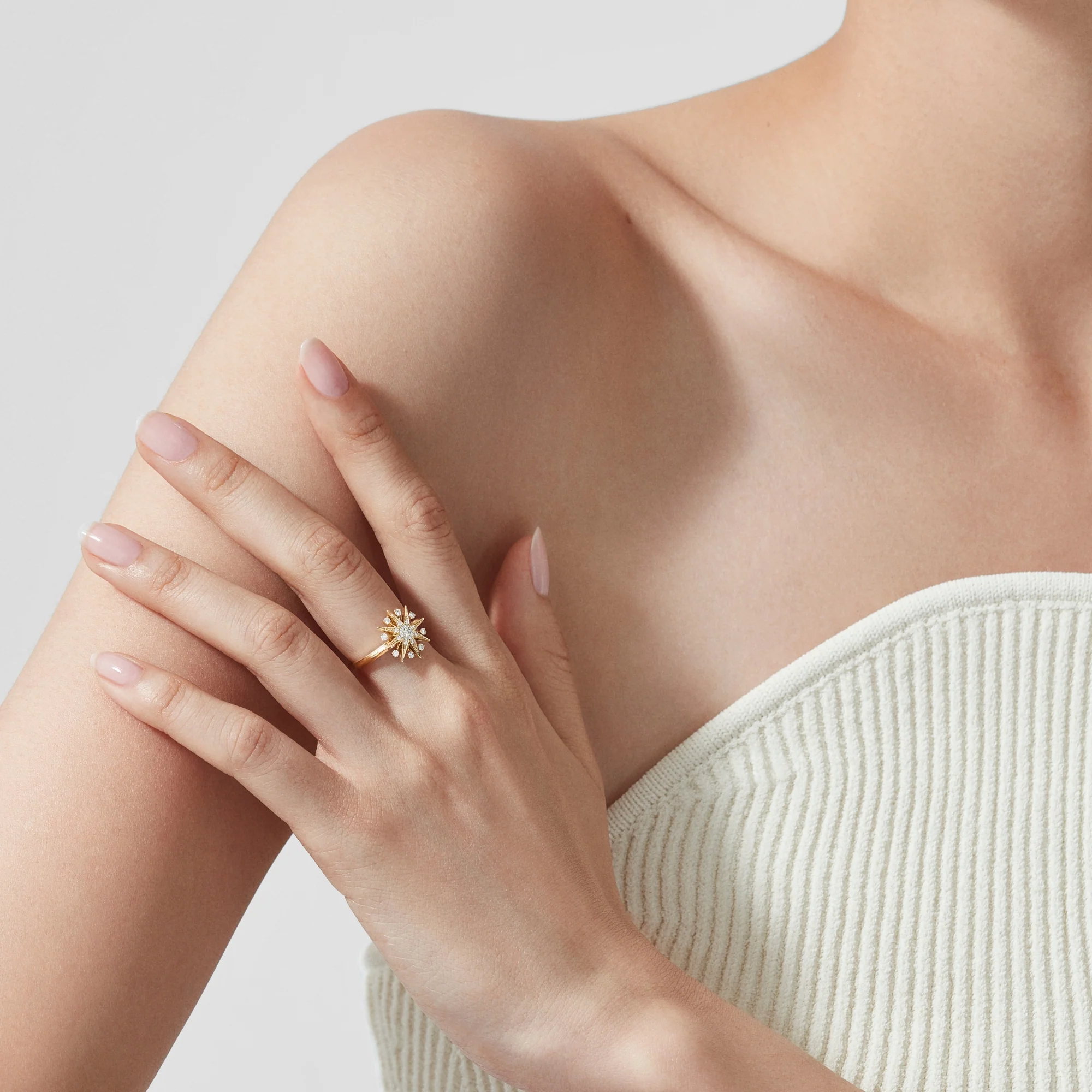 Starlight Mini Icons Diamond Ring | In 18ct Yellow Gold - Image 2