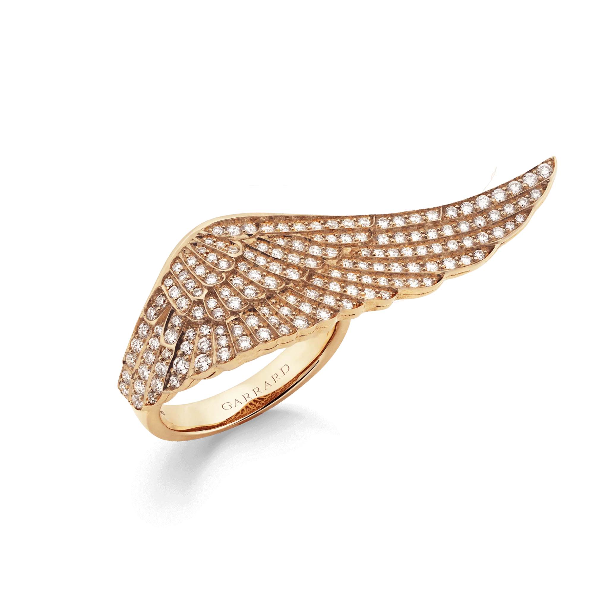 Wings Classic Large Diamond Ring | In 18ct Rose Gold