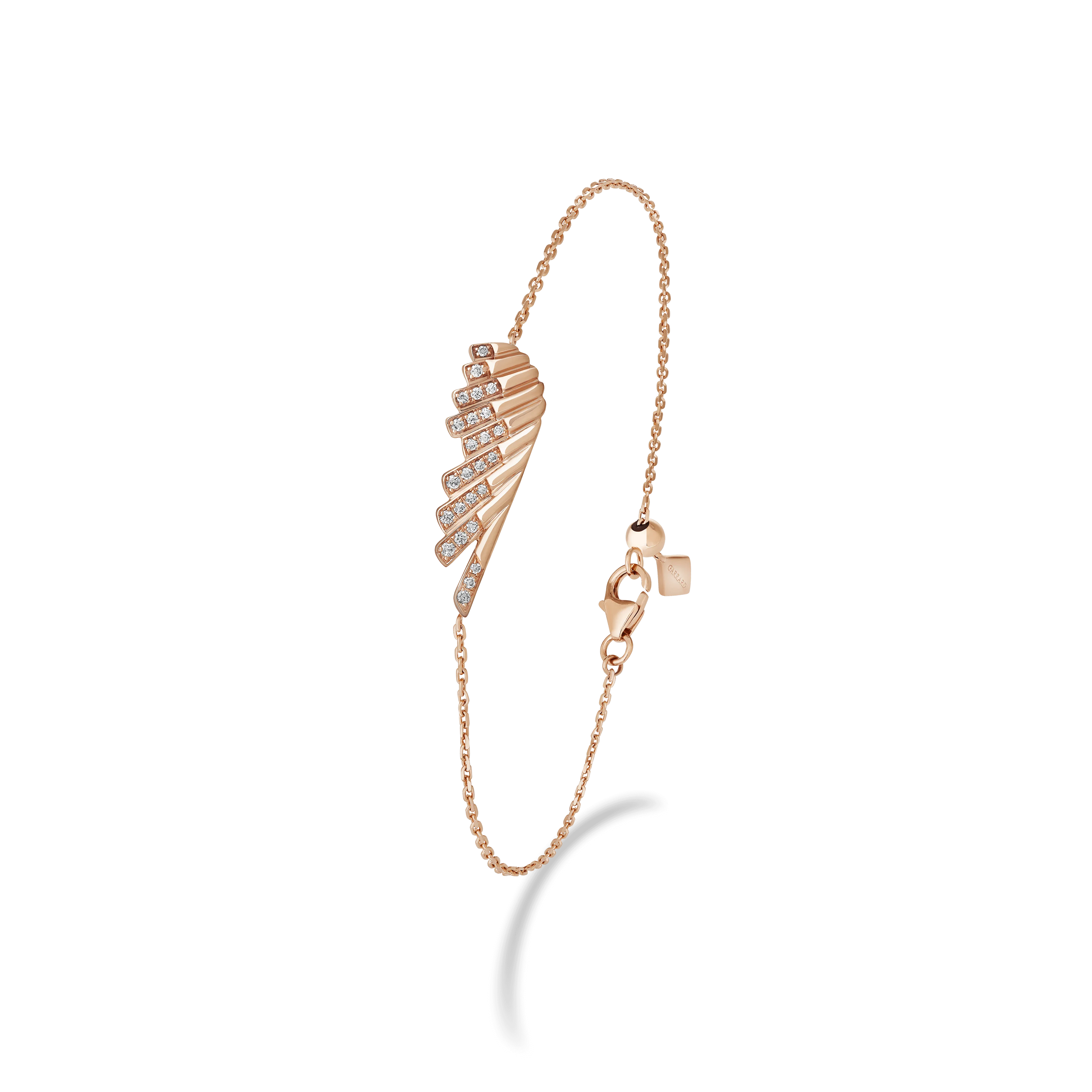 Wings Rising Mini Icons Diamond Bracelet | In 18ct Rose Gold