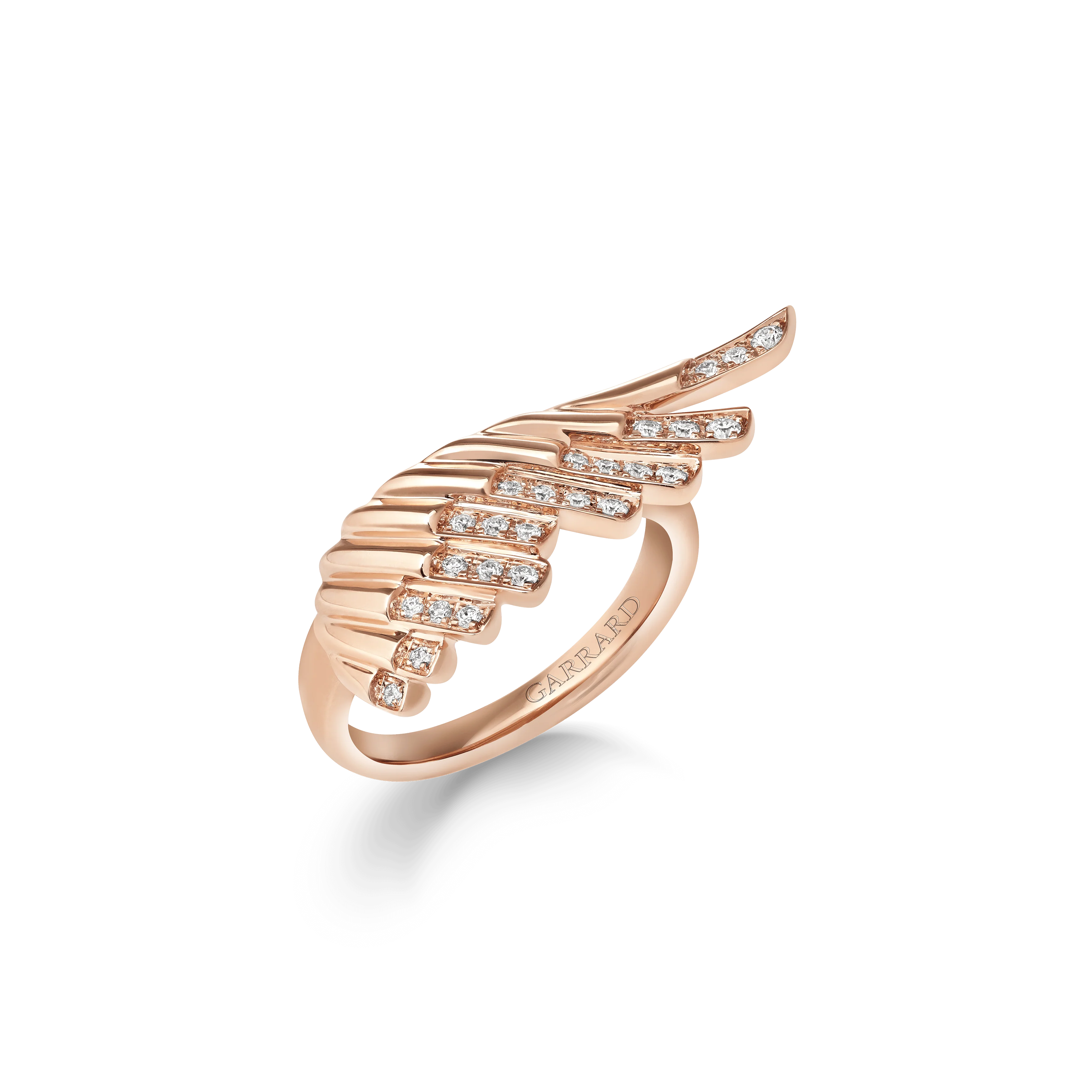 Wings Rising Mini Icons Diamond Ring | In 18ct Rose Gold